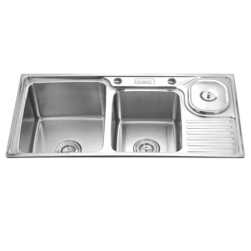 Chậu rửa bát inox 2 hố Gorlde GD-949